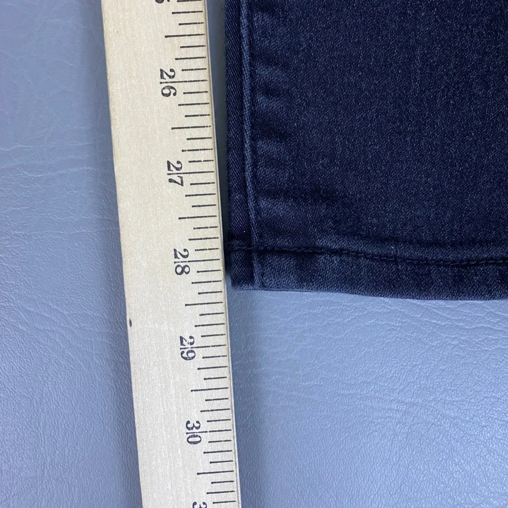 d.jeans Womens Plus Size 16W Faded Black Skinny Jeans Stretch Mid Rise Dark Gray